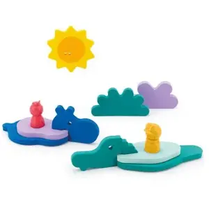 Quut Puzzle de bain en mousse Friends Dans la jungle (10 pièces) pas cher