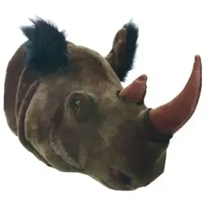 Wild & Soft Michael dierenkop pluche wanddecoratie - NeushoornVendu parbol