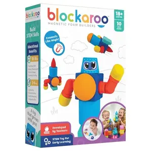 Blockaroo Blockaroo - Robot - Blocs En Mousse Magnétiques pas cher