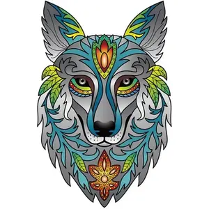 Gigamic Eureka 2D RainboWooden Puzzle - Wolf - 180 stukjes pas cher