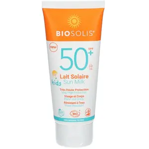 Biosolis - Crème solaire bébé et enfant BIO SPF 50+ visage & corps - Biosolis pas cher