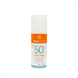 Biosolis Crème Solaire Visage SPF50+ 50 ml pas cher