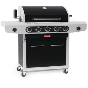 Barbecue à gaz - BARBECOOK - Siesta 612 Black Edition - 5 brûleurs - P...