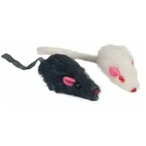 Flamingo - Kattenspeelgoed Muizen - Zwart/Wit - 6 cm pas cher