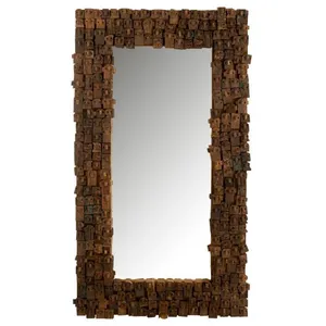 Miroir à Poser en Bois "Syma" 180cm Marron pas cher