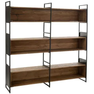 J-Line Étagère en Bois Stanley 200cm Naturel pas cher