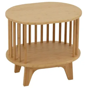 J-Line Table De Chevet Live Bambou Naturel pas cher