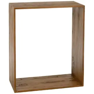 J-Line wandrek Kubus - hout - bruin pas cher