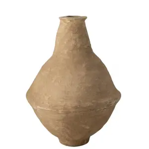 J-LINE Vase Rond Déco "chad" 96cm Naturel Marron pas cher