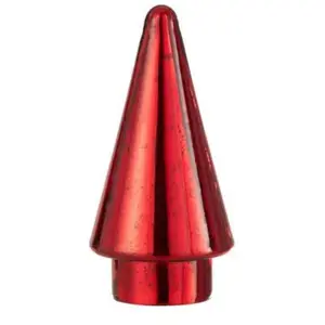 Comparateur de prix : J-Line decoratie Kerstboom - glas - rood - small - LED lichtjes