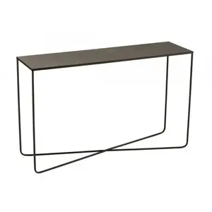 J-LINE Console d'entrée pieds croisés en métal - CaliCosy Noir pas cher