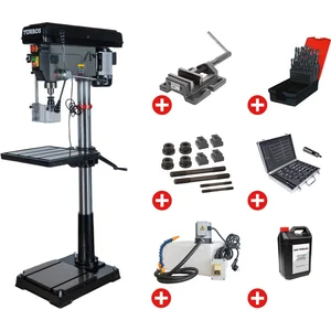 TORROS Perceuse à colonne professionnelle jusque ø 30 mm CM3 1,5 kW 400V + ac... pas cher