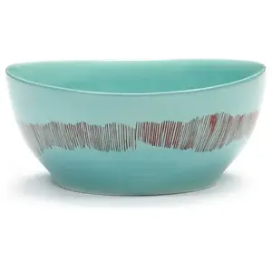 Serax - Ottolenghi Feast - Kom S - Azurblauw/Rood - 16 Ø - 4 stuks pas cher
