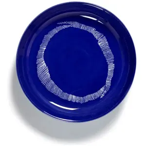 Serax - Ottolenghi Feast - Bord - Donkerblauw/Wit - 22 Ø - 2 stuks