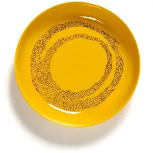 Serax - Ottolenghi Feast - Bord - Geel/Zwart - 22 Ø - 2 stuks