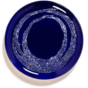 Serax - Ottolenghi Feast - Bord L - Donkerblauw/Wit - 26 Ø - 2 stuks