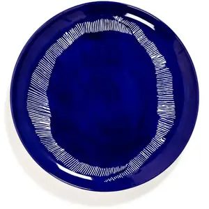 Serax - Ottolenghi Feast - Bord L - Donkerblauw/Wit - 26 Ø - 2 stuks pas cher