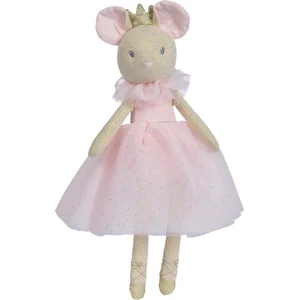 Personnage en peluche Nicotoy Ballerine Souris Robe Rose 33 cm pas cher