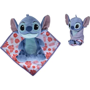 Peluche - WTT - Stitch Et Doudou - 25 cm - Couverture intégrée - Mixte - Disney pas cher