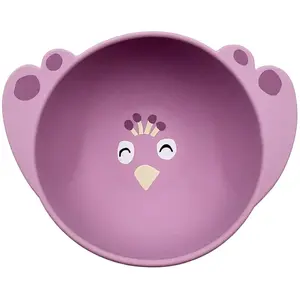 Trixie | Siliconen Kom met Zuignap - Mrs. Peacock -Kinderservies - Voo... pas cher