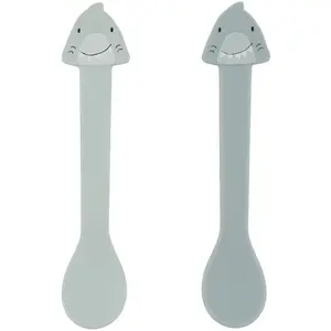 Trixie Lot de 2 cuillères en silicone Mr. Shark pas cher