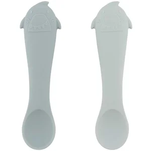 Trixie baby lepels siliconen set - eerste hapjes Mr. Shark 2-pack. pas cher