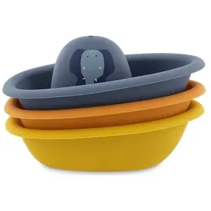 Trixie Jouets de bain bateaux empilables All animals (3 pièces) pas cher