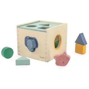 Trixie Cubes À Formes En Bois Animaux Beige pas cher