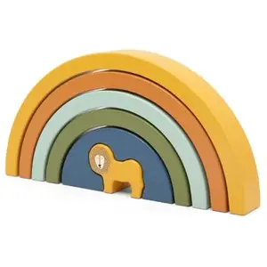 Comparateur de prix : Arc-en-ciel à empiler en bois Mr. Lion