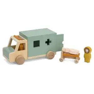 Trixie Ambulance En Bois - Multicolore pas cher