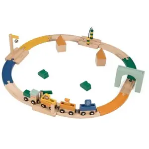 Trixie Circuit De Train En Bois 29 Pièces - Multicolore pas cher