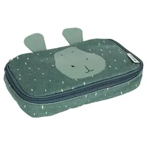 Trixie Etui - Mr. Hippo - Rechthoekige Pennenzak - Schoolspullen voor jongens en meisjes - Groen pas cher