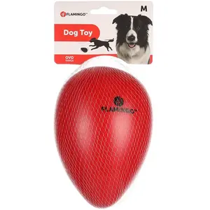 Flamingo Pet Products - Oeuf OVO Rouge en Plastique. M ø 13 cm x 18.5 ... pas cher