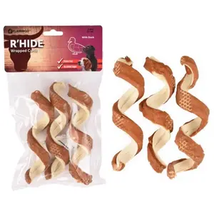 Flamingo R'HIDE CANARD WRAPPED CURL 15CM 3PCS 110GR pas cher