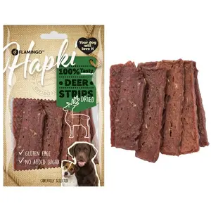Flamingo Hapki - Snack Honden - Hapki Deer Strips 85gr - 1st - 129029 - 1st pas cher