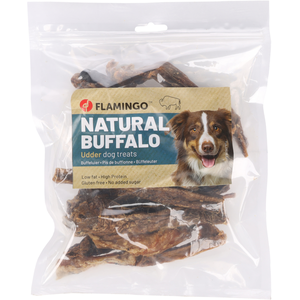 Lot économique : 2x200g Flamingo Nature Snack mamelle de buffle pour chiens pas cher