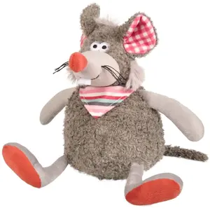Flamingo hondenspeelgoed   Molly Muis Grijs 32cm   extra zachte pluche hondenspeelgoed met squeaker   knuffelspeeltje voor honden pas cher