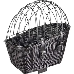 Flamingo Hondenfietsmand achterop bagagedrager Canna - Zwart - 55 x 35 x 51.5 cm pas cher
