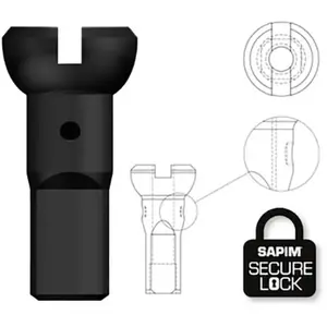Sapim écrou De Rayon De Vélo Polyax Secure Lock 14 Mm 100 Units One Size pas cher