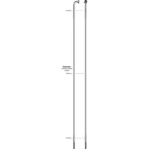Sapim Spaak 14-282L Race RVS zonder nippel (100st) pas cher