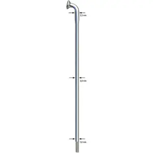 Sapim Spaak 14-288 X-Strong RVS zonder nippel (100st) pas cher