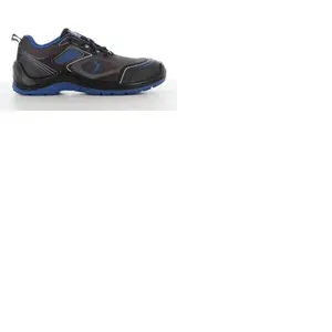 Safety Jogger Flow Laag S1P - Zwart/Blauw - 37 pas cher