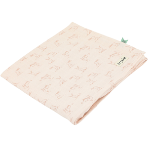 Trixie Maxi lange en mousseline Rosy Rabbit (110 x 110 cm) pas cher
