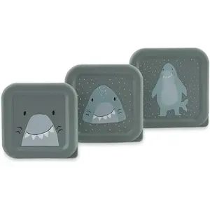 Trixie Lot de 3 boîtes à goûter Mr. Shark pas cher