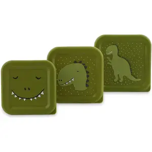Trixie Lot de 3 boîtes à goûter Mr. Dino pas cher
