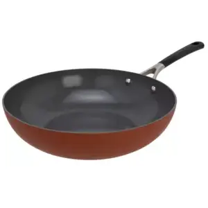 Wok COSY&TRENDY Cerapro 28 cm Terracotta pas cher