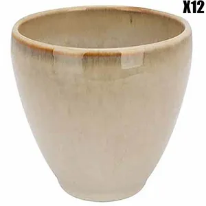 Cosy&Trendy CONICO SAND BEKER 19CL D7,8XH7,6CM ZONDER OOR - SET VAN 12 pas cher