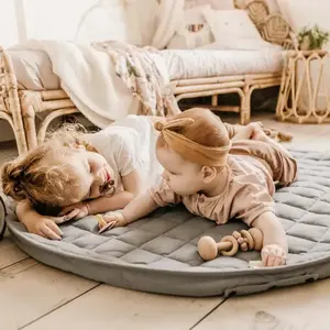 Play&amp;Go Tapis de jeu 2 en 1 Noomad Organic Soft Meadow Green pas cher