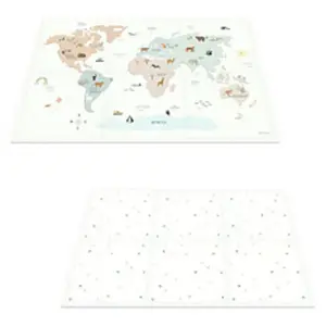 Tapis puzzle 3 en 1 Tiloo Worldmap (120 x 180 cm)