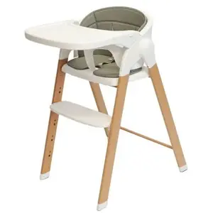 Chaise haute évolutive Grow With Me Pure white pas cher